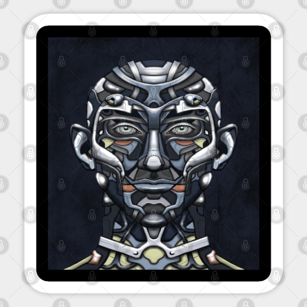 Mr Roboto Sticker by ArtzeeFartzee